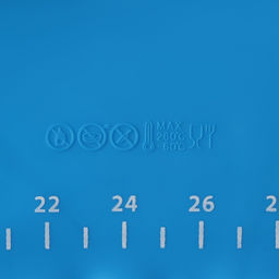 Коврик для выпечки и раскатки теста с разметкой Доляна «Эрме», силикон, 70×50 см, синий