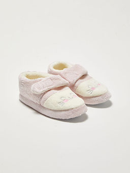 Nak?? Detayl? C?rt C?rtl? K?z ?ocuk Ev Ayakkab?s?