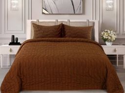 АРТ-027 Покрывало полиэстр жатый 200*220 "Шоколад"