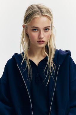 Chaqueta sudadera oversize con capucha - H&m фото 2