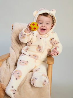 Kap??onlu Pel?? Erkek Bebek H?rka ve Pantolon