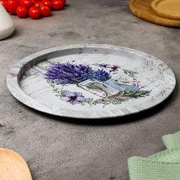 Поднос Лаванда, 28 х 1,6 х 0,32 см, металл - Simaland фото 2