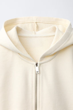 SUDADERA CAPUCHA CROPPED / Crudo - Zara фото 3