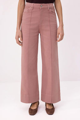 Gul Kurusu Dikis Detayl? Yuksek Bel Orta Esnek Wide Leg Jeans TWOSS26JE00207 - Trendyolmilla фото 3