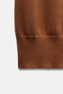 PLAIN KNIT POLO SHIRT - Zara фото 8