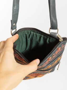 Сумка натуральная кожа через плечо №1114/8 - Ганг фото 6