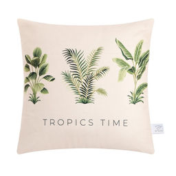Наволочка декоративная Этель Tropics time, 40х40 см, 100 п/э, велюр
