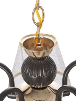 Люстра NH5269/5, 5х60Вт, E27, цвет кофе/золото