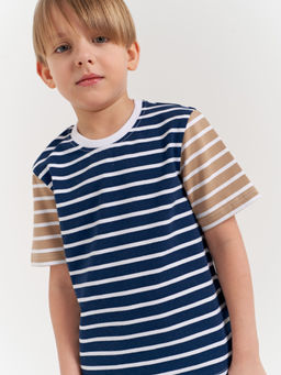 Футболка Колор блок Гроза полоска - Bungly фото 4