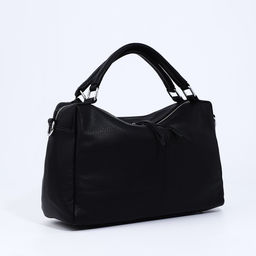 Сумка-саквояж на молнии, длинный ремень, цвет чёрный - Simaland фото 3