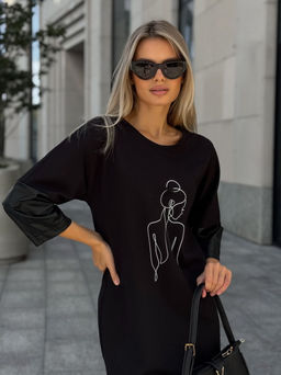 Платье DilanaVIP 2117 черный - Dilana vip фото 6