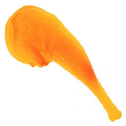 Игрушка для собаки "Утиный окорочок" 19х7,5х2,3см, с пищалкой, ПВХ, фактурная, желтый, "Пэт тойс (Pet toys)" (Китай)