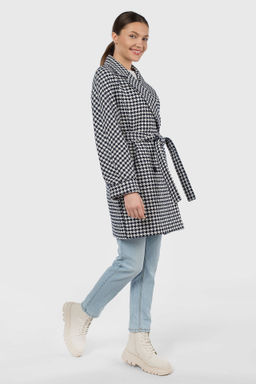 Пальто женское демисезонное (пояс) - El podio фото 3