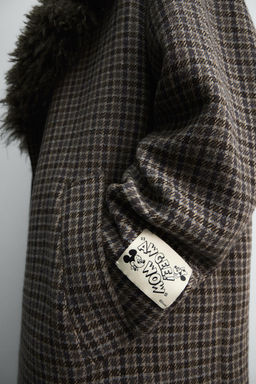 CHECK COMBINED COAT HARRY LAMBERT FOR ZARA X DISNEY  фото 7