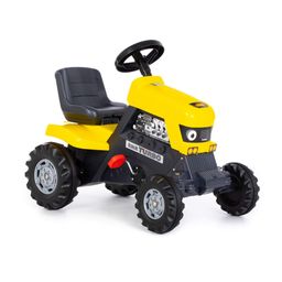 Каталка-трактор с педалями Turbo (жёлтая) - Полесье фото 6