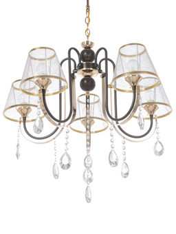 Люстра NH5269/5, 5х60Вт, E27, цвет кофе/золото