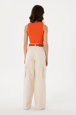 Kad_n Ekru Jean Pantolon Sepette S_rpriz _ndirim - U.s. polo assn фото 4