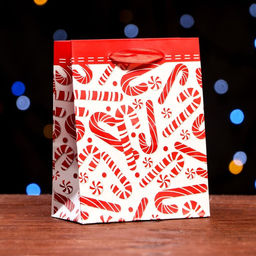 Цена за 12 шт. Пакет ламинированный Новогодний леденец 11,5 х 14,5 х 6 см - Simaland фото 3