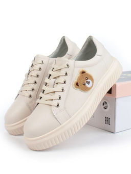 05-SD12-2D BEIGE Кроссовки женские (натуральная кожа)