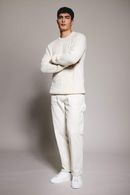 Pantolon Straight Fit Normal Kal?p Normal Bel Boru Paca Basic Duz Cepli - Defacto фото 3