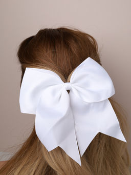 Бант-резинка для волос 20х32 см / YAL-9 /уп 100/300/белый