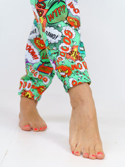 800 Пижама "Взрыв/Салатовый"