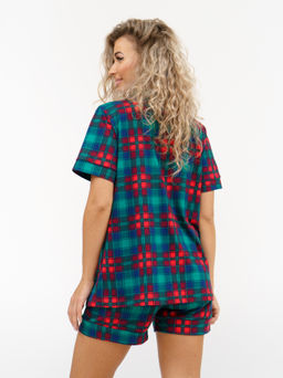 956 Пижама "Зеленая клетка"