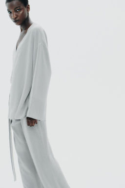 SIDE TIE KIMONO - Zara фото 5