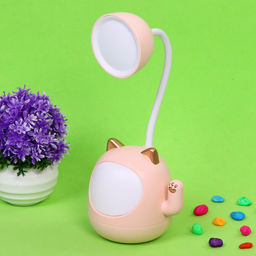 Цена за 2 шт. Настольная лампа "Sweet - Котёнок" 9*22.5 см LED, USB 3w 5v, Розовый