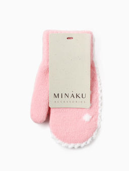 Варежки детские MINAKU, розовые, 15 см