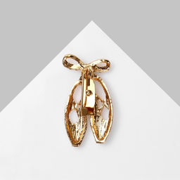 Цена за 12 шт. Брошь «Пуанты с бантиком», МИКС