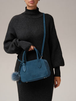 Замшевая сумка Polly DBR 31348 синий туман  фото 6