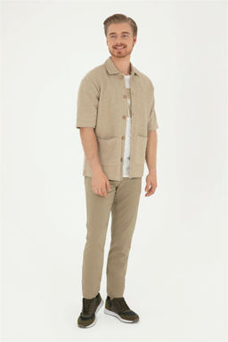 U. S. Polo Assn / Мужские брюки цвета хаки из плотной ткани