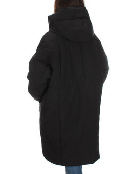M-9097 BLACK Пальто зимнее женское CORUSKY (верблюжья шерсть)
