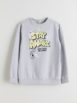 Bisiklet Yaka Erkek ?ocuk Sweatshirt