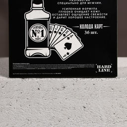 Подарочный набор 100% мужчина: гель для душа виски 250 мл и игральные карты, Чистое счастье