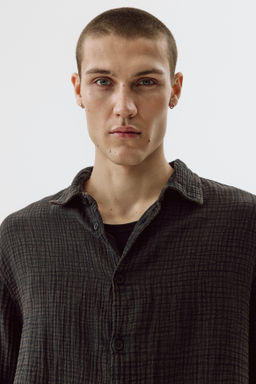 Camisa en muselina de algod?n Regular Fit - H&m фото 7