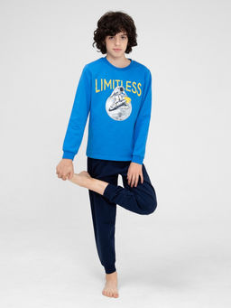 CRB wear / CWJB 50145-42 Комплект для мальчика (джемпер, брюки),синий/Ex.Cherubino