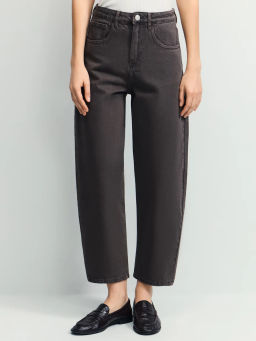 Джинсы barrel с высокой посадкой / Zarina  фото 2