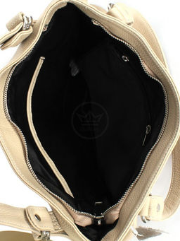 Сумка женская натуральная кожа GU 163-6019-1, 1отд+еврокарм, плечевой ремень, бежевый SALE 260184 - Adelia фото 3