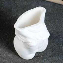 Ваза Женский торс, h=19.8 см, гипс, белая - Хорошие сувениры фото 5