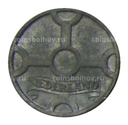 Монета 1 цент 1943 года Нидерланды