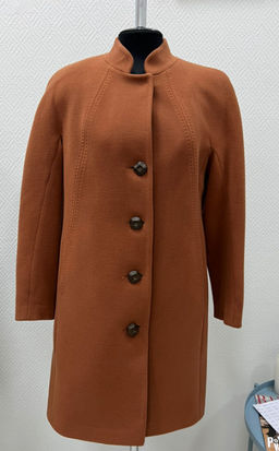 Пальто женское демисезонное П-310 (коричневый )