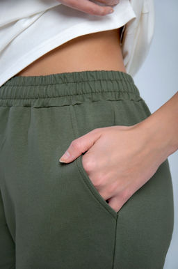 Арт. 10807 Пижама с брюками 44-52 (5 шт) Цвет:верх-молочный,низ-полынь - Калинка фото 31