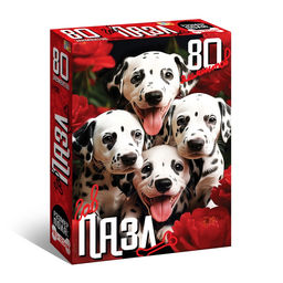 Цена за 2 шт. Пазл "Милые щенки", 80 элементов