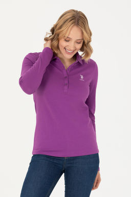 U. S. Polo Assn Женский фиолетовый базовый свитшот - U.s. polo assn фото 15