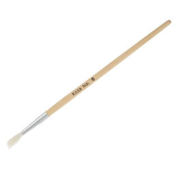 Набор кистей для рисования, коза, 8 штук: № 1, 2, 3, 4, 5, 6, 7, 8, круглые, деревянная ручка, международный размер