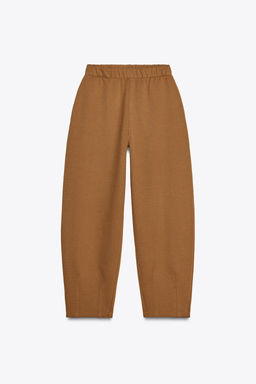 INTERLOCK COCOON TROUSERS - Zara фото 20