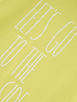 Футболка с принтом UD 0863 желтый - Mini maxi фото 4