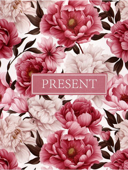 Цена за 3 шт. Пакет подарочный крафт Цветы, 18?8?25 см